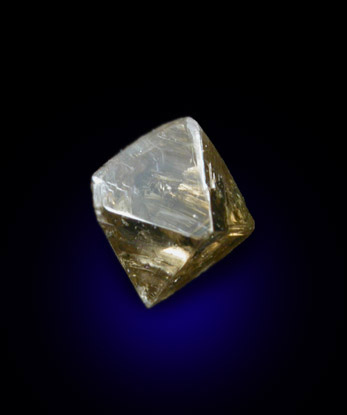 Diamond (0.45 carat octahedral crystal) from Northern Cape Province, South Africa