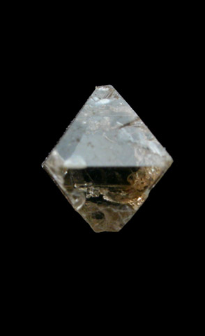 Diamond (0.45 carat octahedral crystal) from Northern Cape Province, South Africa