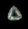 Diamond (0.88 carat macle, twinned crystal) from Northern Cape Province, South Africa