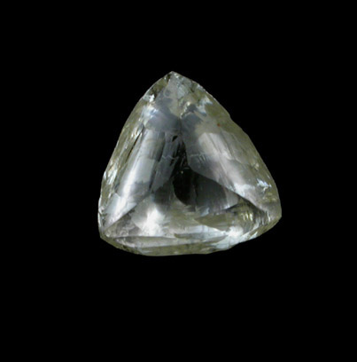 Diamond (0.88 carat macle, twinned crystal) from Northern Cape Province, South Africa