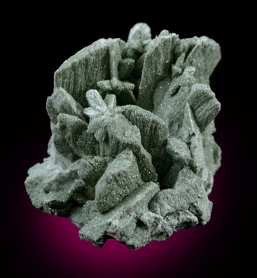 Laumontite with Chlorite coating from Zillertal, Tirol (Tyrol), Austria