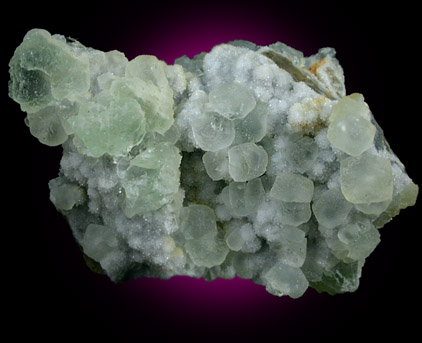 Fluorite on Quartz from Dalnegorsk, Primorskiy Kray, Russia