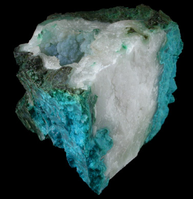 Chrysocolla and Quartz from Inca de Oro, Atacama, Chile