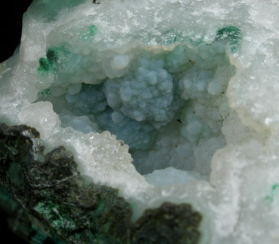 Chrysocolla and Quartz from Inca de Oro, Atacama, Chile