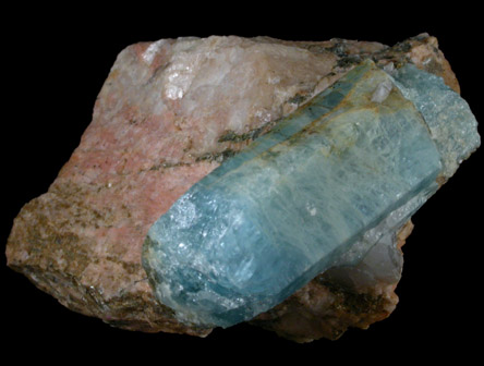 Beryl var. Aquamarine from Stoneham, Oxford County, Maine