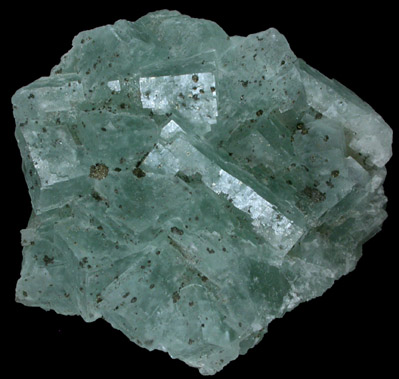 Fluorite with Pyrite from Samine Fluorite Mine, Djebel el Hammam, 44 km southwest of Meknes, Morocco