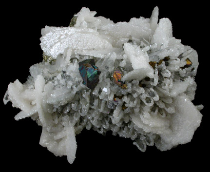 Chalcopyrite, Calcite, Quartz from Boldut Mine, Cavnic, Romania