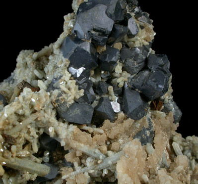 Galena, Fluorite, Quartz, Pyrrhotite from Dalnegorsk, Primorskiy Kray, Russia