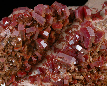 Vanadinite from Miblade, Morocco