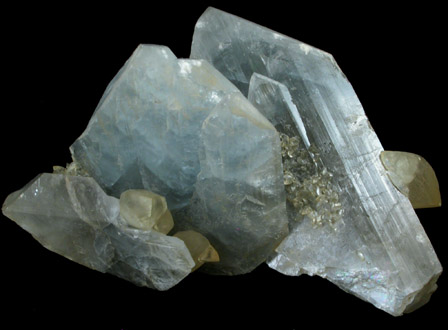 Celestine with Calcite from Ottawa Silica Company Quarry, Rockwood, Wayne County, Michigan