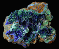 Azurite and Malachite from Concepcin del Oro, Zacatecas, Mexico