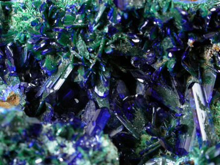 Azurite and Malachite from Concepcin del Oro, Zacatecas, Mexico