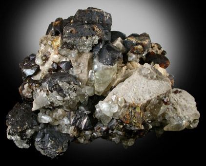 Sphalerite and Calcite from Picher District, Ottawa County, Oklahoma