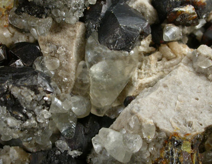 Sphalerite and Calcite from Picher District, Ottawa County, Oklahoma