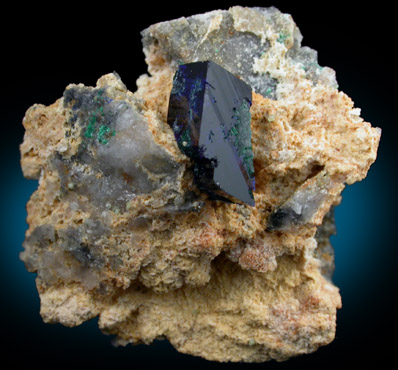 Azurite from Tsumeb Mine, Otavi-Bergland District, Oshikoto, Namibia