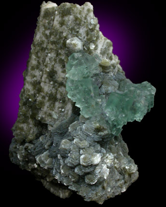 Fluorite, Zinnwaldite, Microcline from Erongo Mountains, Namibia