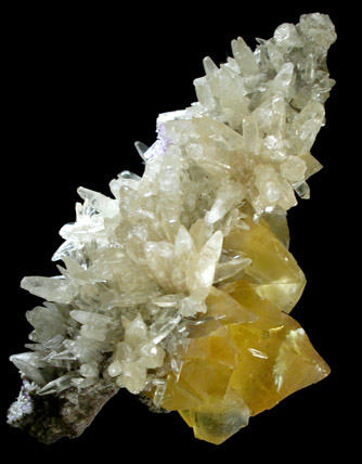 Fluorite and Calcite from Cave-in-Rock District, Hardin County, Illinois