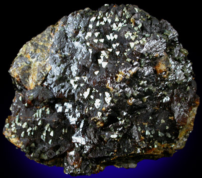 Chalcopyrite on Sphalerite from Tri-State Lead-Zinc Mining District, near Joplin, Jasper County, Missouri
