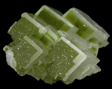 Duftite on Calcite from Tsumeb Mine, Otavi-Bergland District, Oshikoto, Namibia (Type Locality for Duftite)