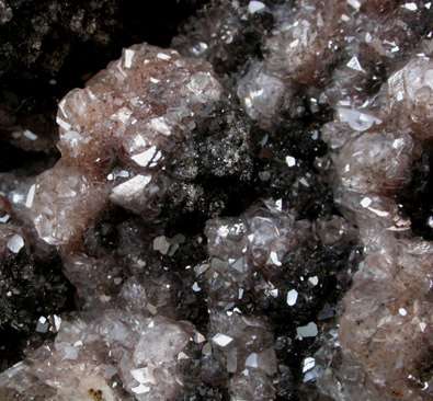 Calcite and Hemimorphite from Mina Ojuela, Mapimi, Durango, Mexico