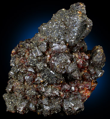 Sphalerite var. Ruby Jack with Chalcopyrite from Tri-State Lead-Zinc Mining District, near Joplin, Jasper County, Missouri