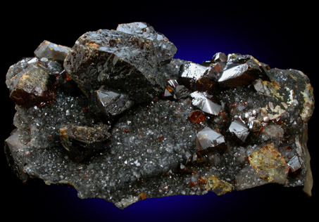 Sphalerite var. Ruby Jack with Chalcopyrite from Tri-State Lead Mining District, Picher, Oklahoma