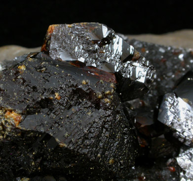 Sphalerite var. Ruby Jack with Chalcopyrite from Tri-State Lead Mining District, Picher, Oklahoma