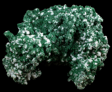 Malachite (primary) with Calcite from Tsumeb Mine, Otavi-Bergland District, Oshikoto, Namibia