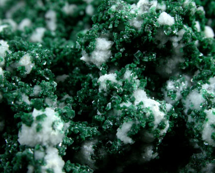 Malachite (primary) with Calcite from Tsumeb Mine, Otavi-Bergland District, Oshikoto, Namibia