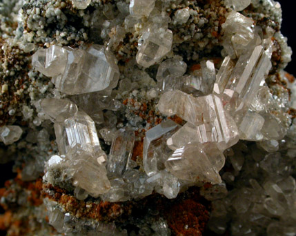 Cerussite, Mimetite and Malachite from Tsumeb Mine, Otavi-Bergland District, Oshikoto, Namibia