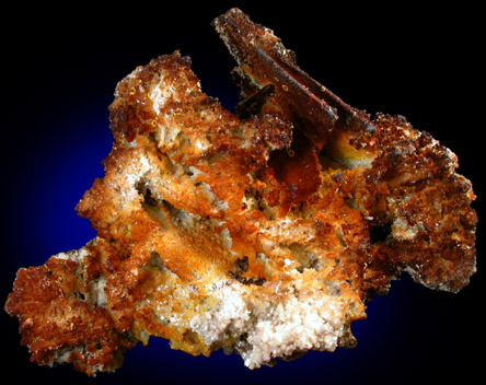 Dolomite pseudomorphs after Wulfenite with Mimetite from Tsumeb Mine, Otavi-Bergland District, Oshikoto, Namibia