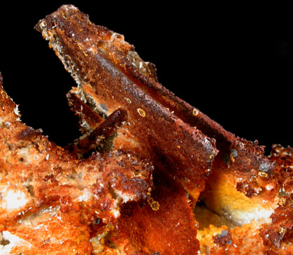 Dolomite pseudomorphs after Wulfenite with Mimetite from Tsumeb Mine, Otavi-Bergland District, Oshikoto, Namibia