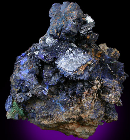 Azurite with Malachite from Tsumeb Mine, Otavi-Bergland District, Oshikoto, Namibia