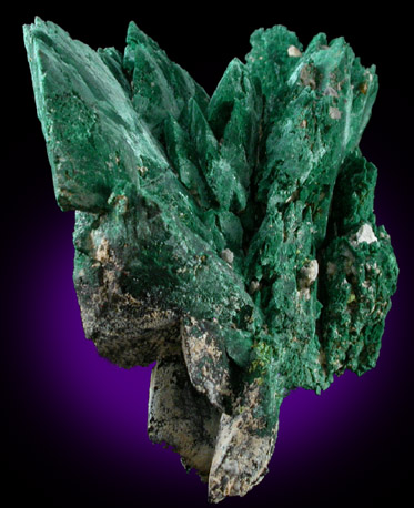 Malachite pseudomorphs after Azurite from Tsumeb Mine, Otavi-Bergland District, Oshikoto, Namibia