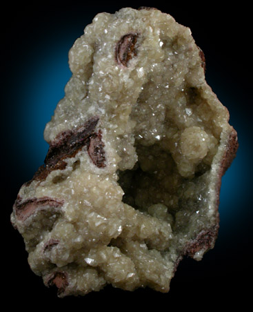 Smithsonite, Willemite, Sphalerite from Berg Aukas Mine, 16 km ENE of Grootfontein, Otavi Mountain Land, Namibia