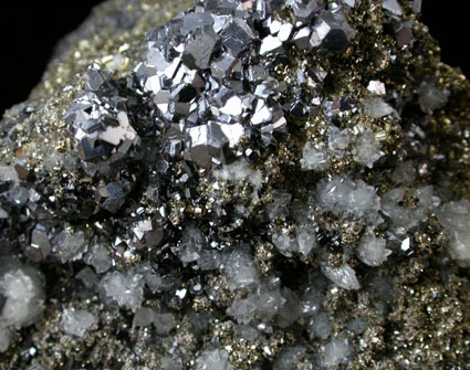 Arsenopyrite, Galena, Sphalerite, Calcite from Naica District, Saucillo, Chihuahua, Mexico