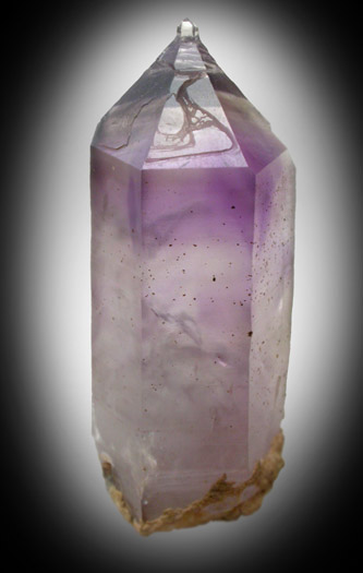 Quartz var. Amethyst (with moveable bubble) from Tafelkop, Goboboseb Mountains, 27 km west of Brandberg Mountain, Erongo region, Namibia