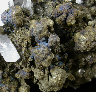 Quartz with Chalcopyrite from Huaron District, Cerro de Pasco Province, Pasco Department, Peru