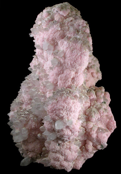 Rhodochrosite with Quartz from Uchucchacua Mine, Oyon Province, Lima Department, Peru