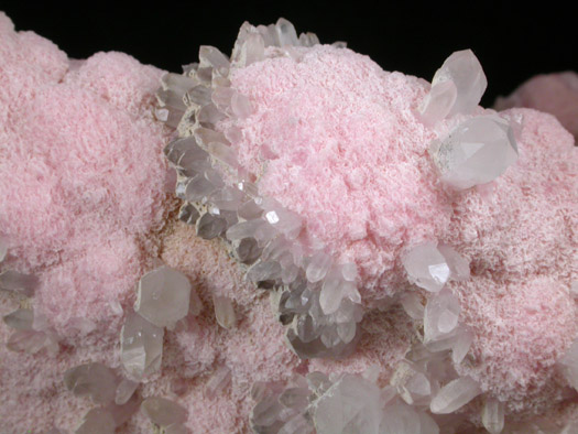 Rhodochrosite with Quartz from Uchucchacua Mine, Oyon Province, Lima Department, Peru