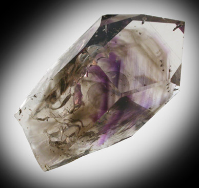 Quartz with Amethyst and Smoky phantoms from Tafelkop, Goboboseb Mountains, 27 km west of Brandberg Mountain, Erongo region, Namibia