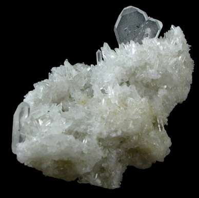 Quartz (Japan Law-twinned) from Huallapon Mine, Pasto Bueno District, Ancash Department, Peru