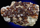 Sphalerite, Calcite, Barite from Manuelita Mine, Morococha District, Yauli Province, Peru