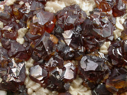 Sphalerite, Calcite, Barite from Manuelita Mine, Morococha District, Yauli Province, Peru