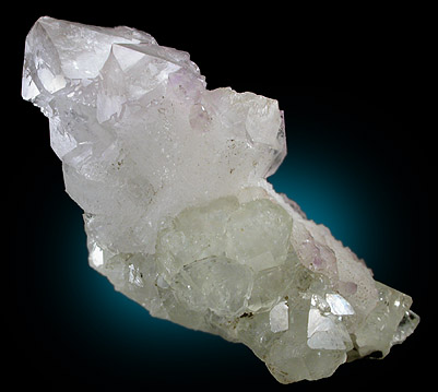 Quartz var. Amethyst with Datolite from Roncari Quarry, East Granby, Connecticut