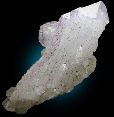 Quartz var. Amethyst with Datolite from Roncari Quarry, East Granby, Connecticut