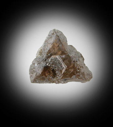 Diamond (1.23 carat macle, twinned crystal) from Northern Cape Province, South Africa
