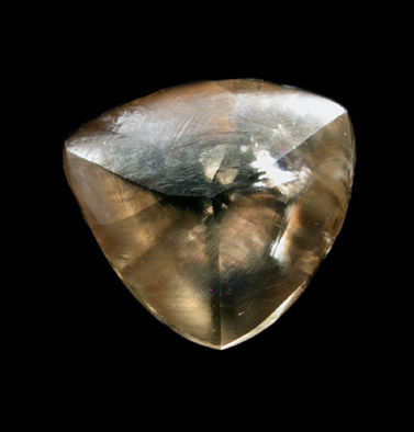 Diamond (2.05 carat macle, twinned crystal) from Kolmanskappe, Namibia