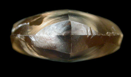 Diamond (2.05 carat macle, twinned crystal) from Kolmanskappe, Namibia