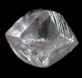 Diamond (1.10 carat dodecahedral crystal) from Kolmanskappe, Namibia